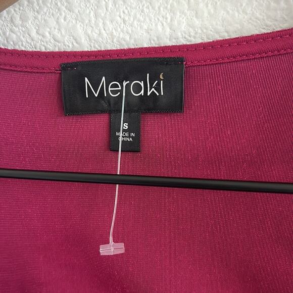 Meraki Red Velour Corset Top and Shoulder Cover Set Top Set Small - Picture 3 of 6